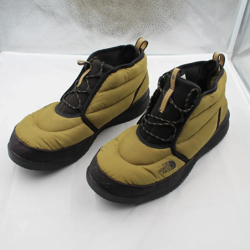 The North Face Mens NSE Chukka Size 13 Insulated Winter Puffer Boots Khaki
